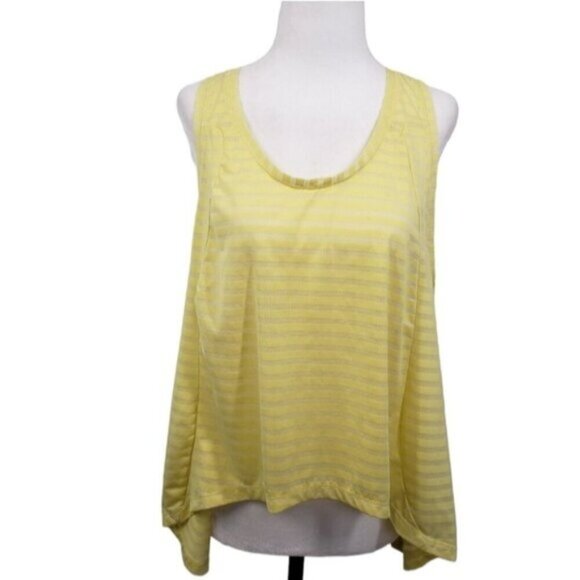 ZYIA Lemon Nimbus Split Back Tank XXL Activewear - Picture 1 of 16